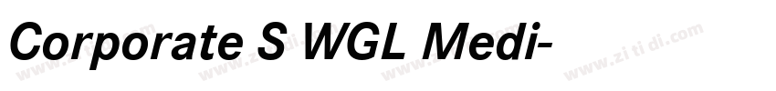Corporate S WGL Medi字体转换